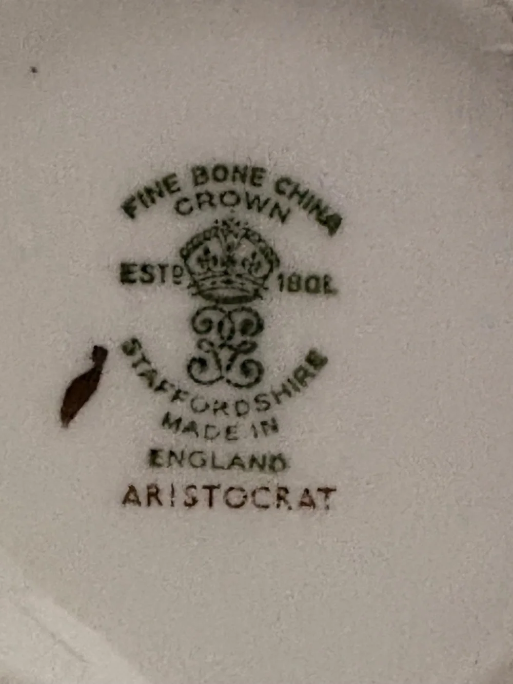 Vtg Crown Staffordshire Aristocrat Bud Vase Fine Bone China Gold Floral England